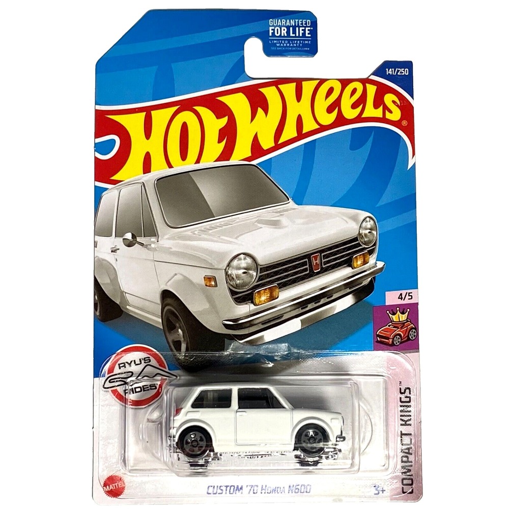 Hot Wheels Custom '70 Honda N600 141/250 Compact Kings 4/5 White Die-cast 1:64
